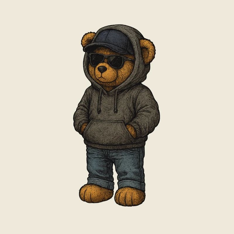 Urban Kapuzenpullover Bär