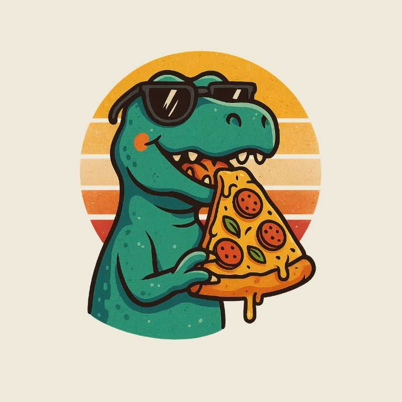 Pizza Saurus Retro