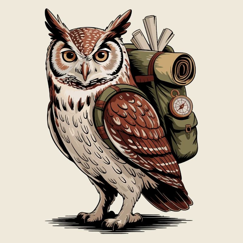 Eulenabenteuer mit Rucksack