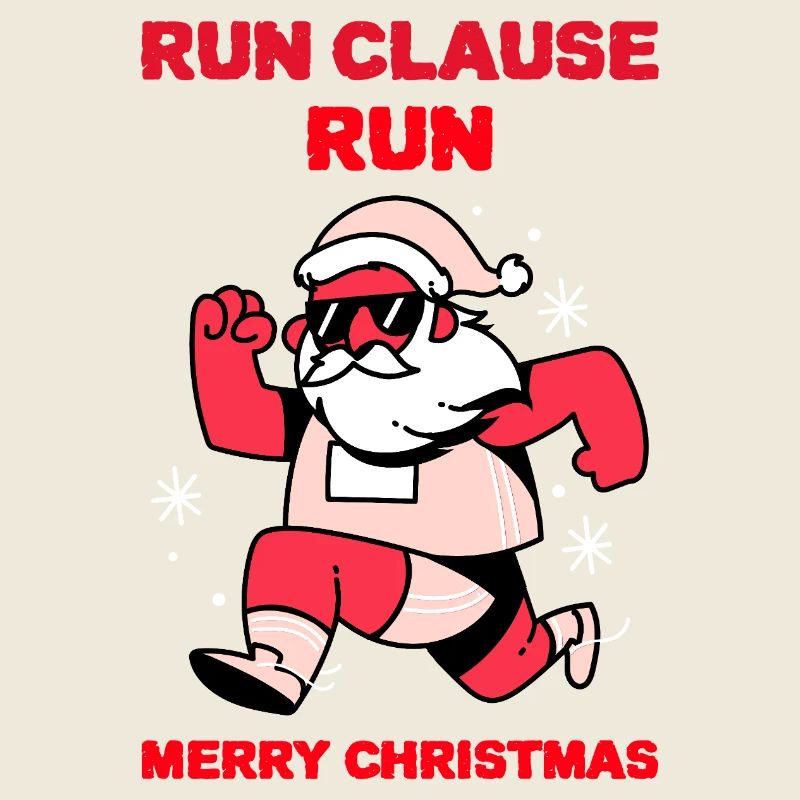 Courir, Clause, Courir – Design de Noël