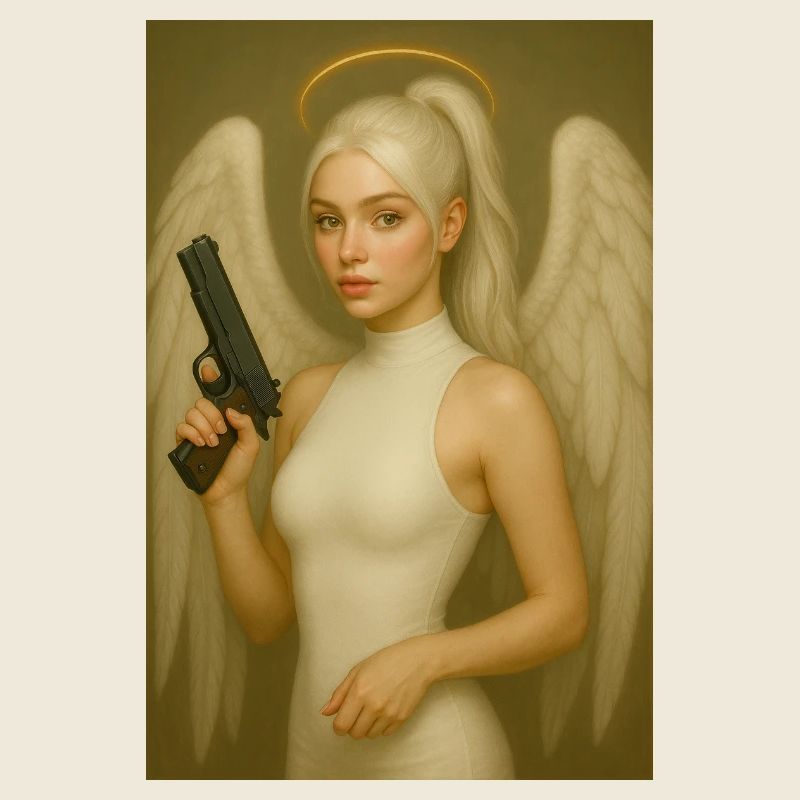 Engel mit Waffe 