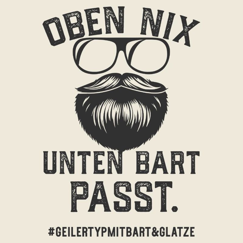 Geiler Typ Mit Bart Und Glatze Bartträger Vollbart