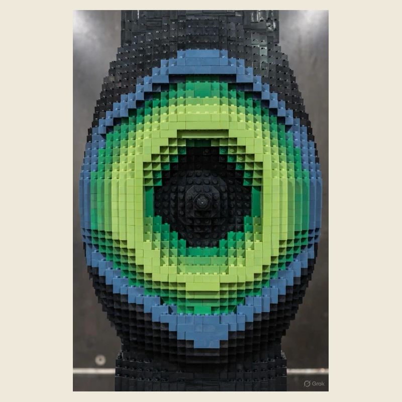 Mosaïque d’œil de pixel