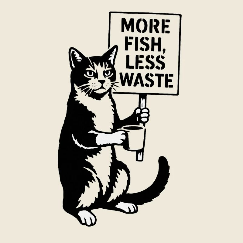 More Fish Less Waste Cat
