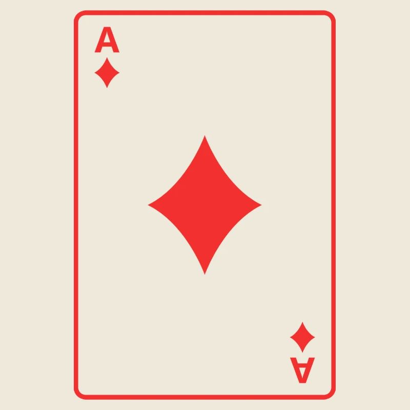 Rotes Karo-Ass