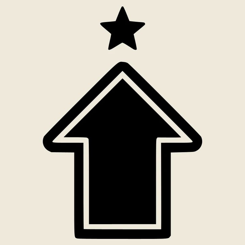 Pfeil Aufstieg Symbol