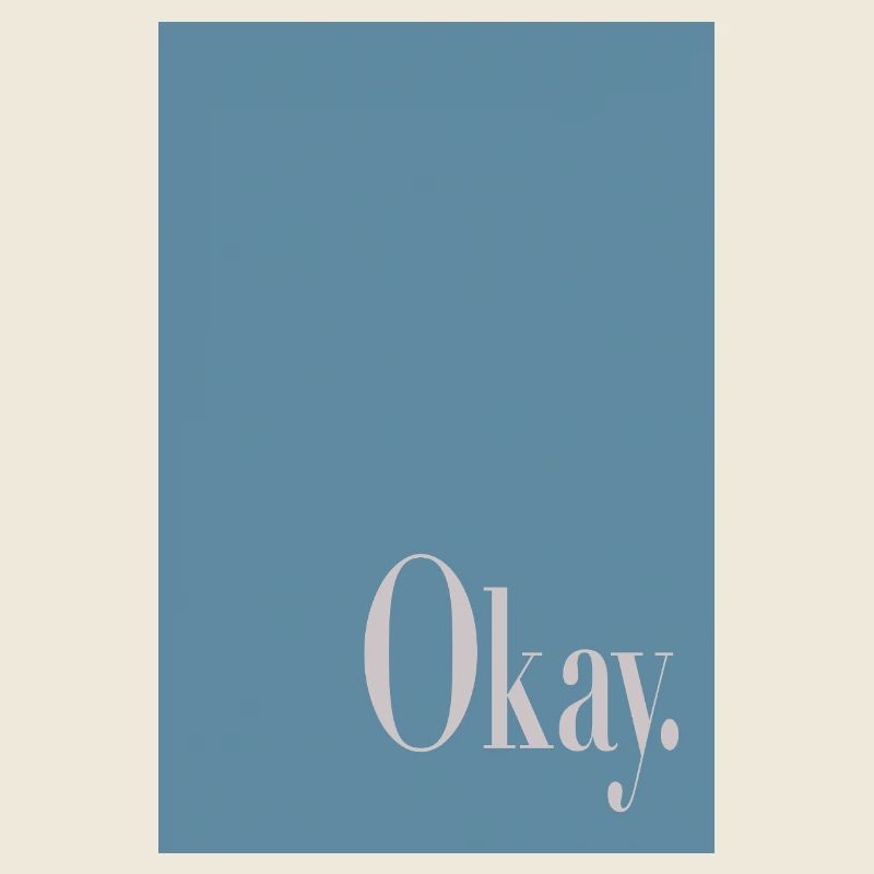 Affiche typographique D’accord.
