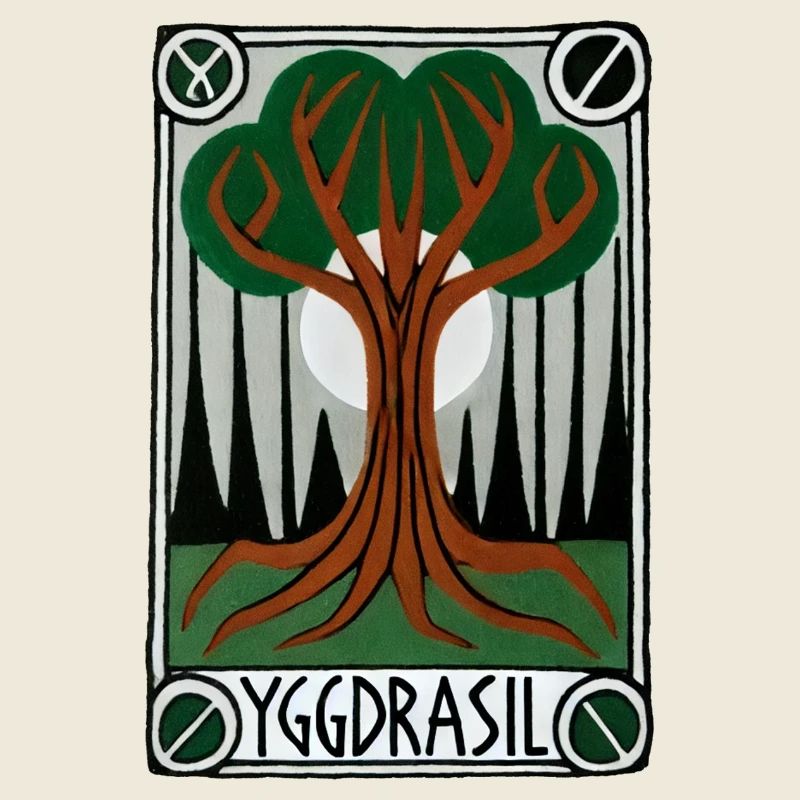 Yggdrasil-Runenbaum-Emblem