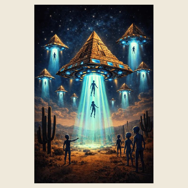 Alien UFO Pyramid Rocket