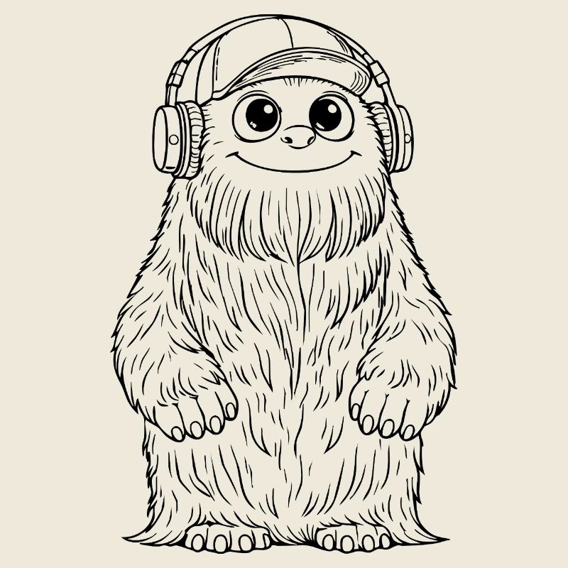 DJ Fluffo - Monster Fluffonster® noir