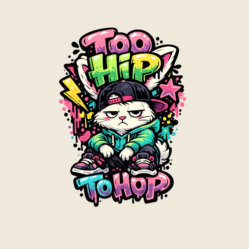 Too Hip to hop Easter Bunny cool Easter