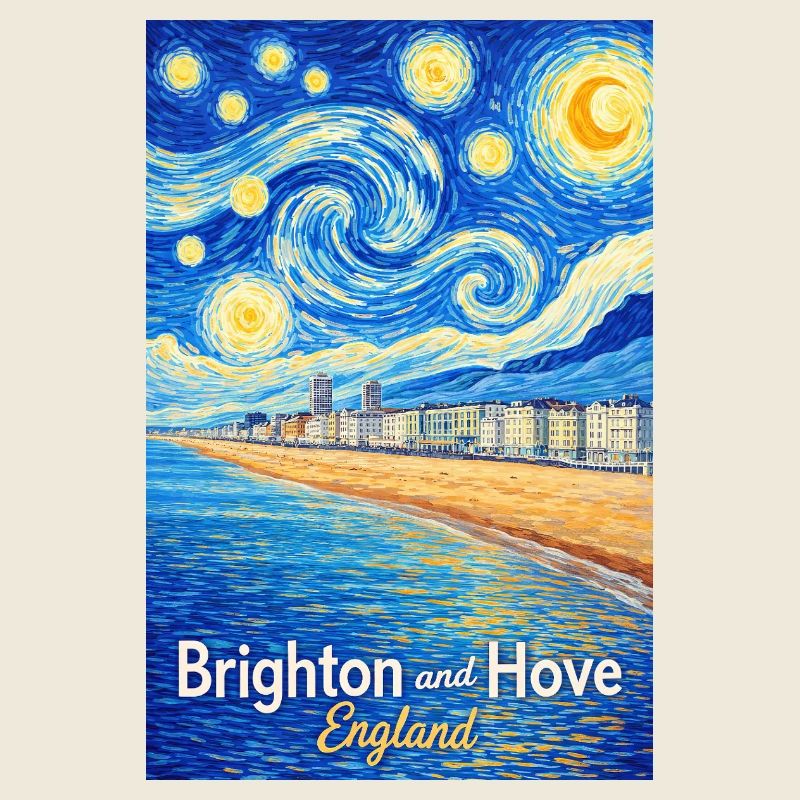 Plage étoilée de Brighton et Hove, Angleterre