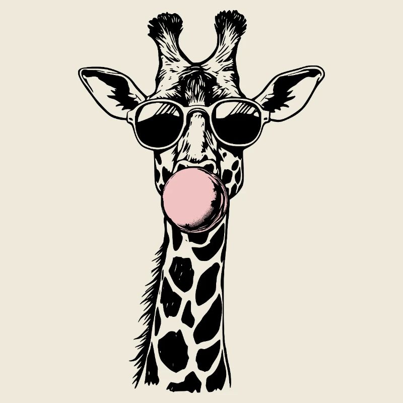 Cool Giraffe Bubble Vibes