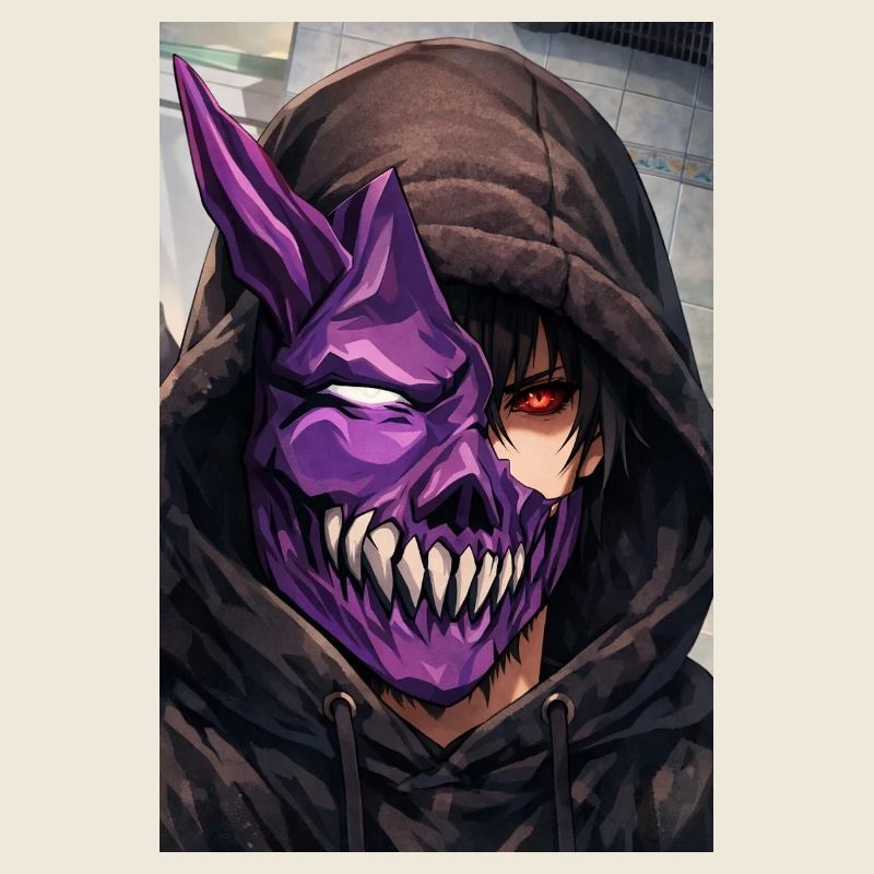 Masque de Démon en sweat à capuche