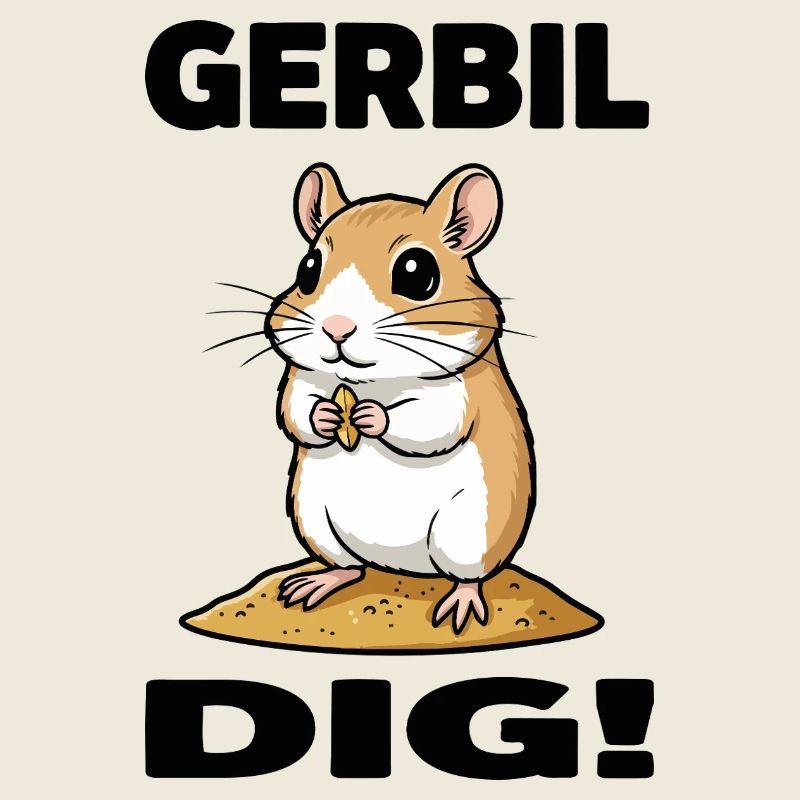 Gerbille Dig Gerbil Rongeur Grain Sable