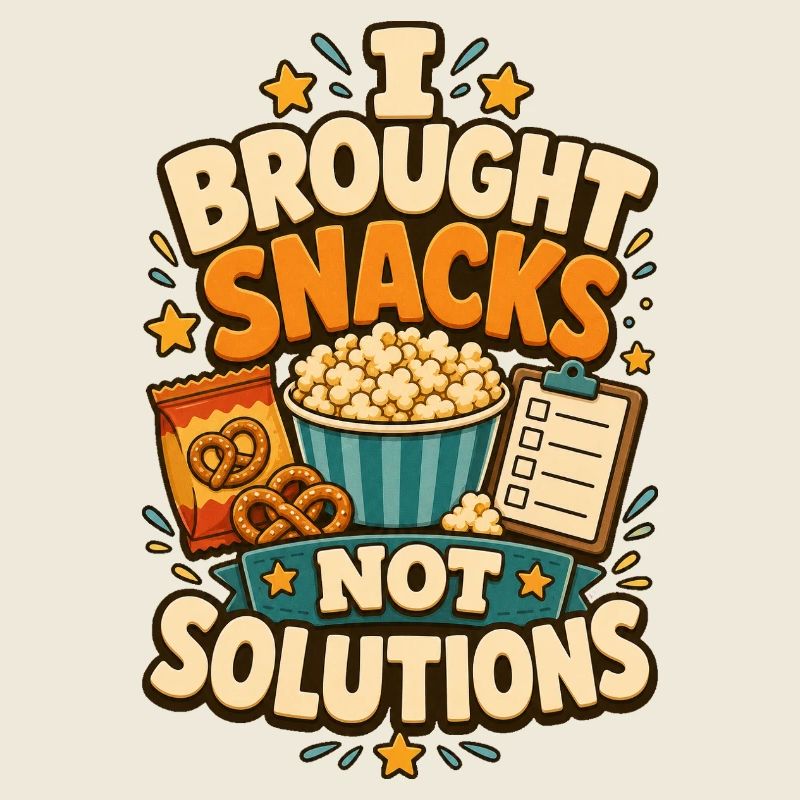 I Brought Snacks Not Solutions