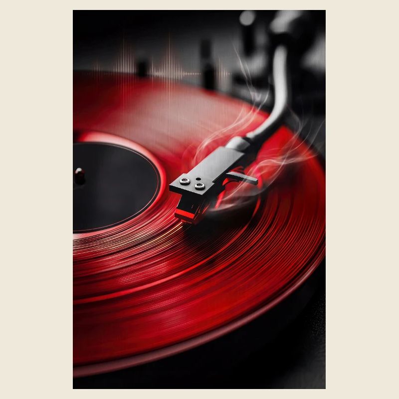 Crimson Vinyl Groove
