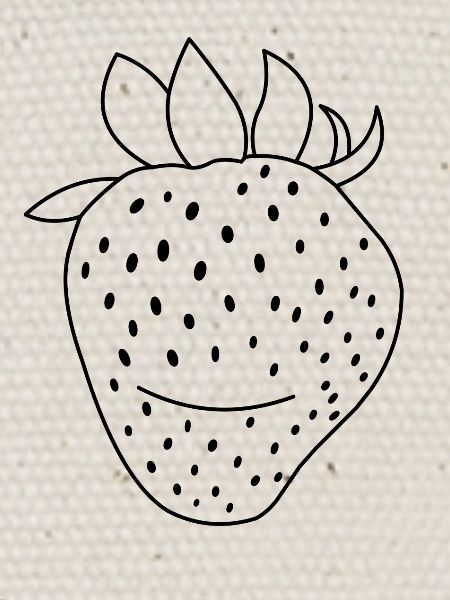 Fraise heureuse