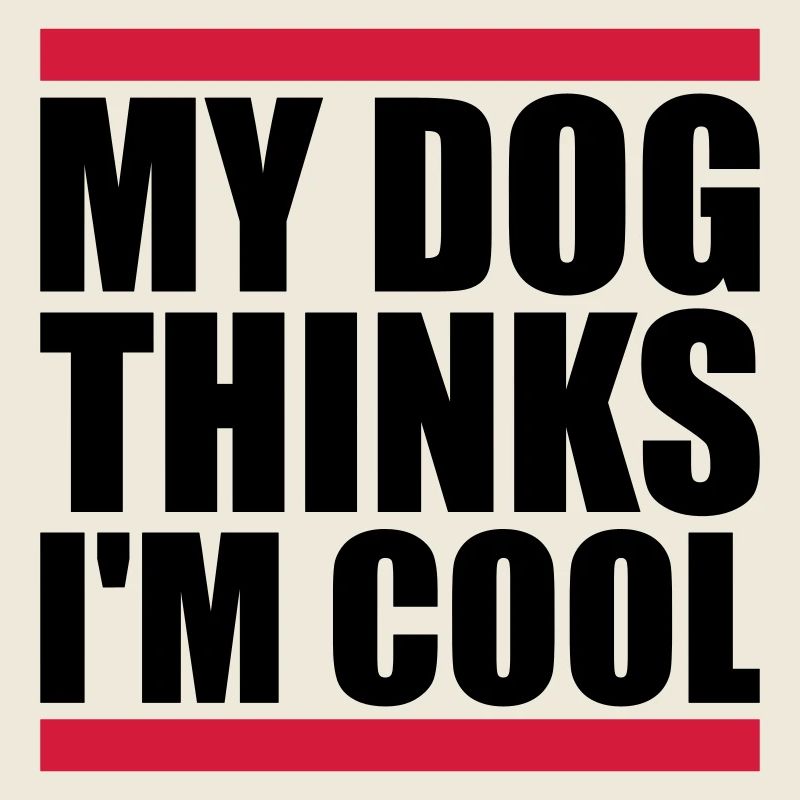 Dog thinks in the cool