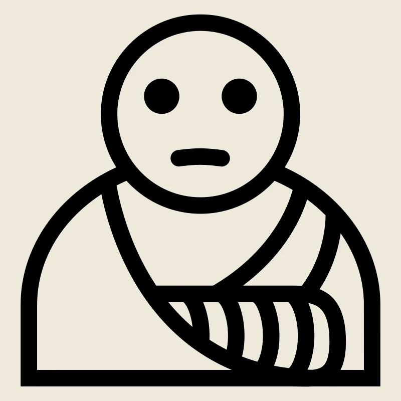 Bandage moulé bras cassé