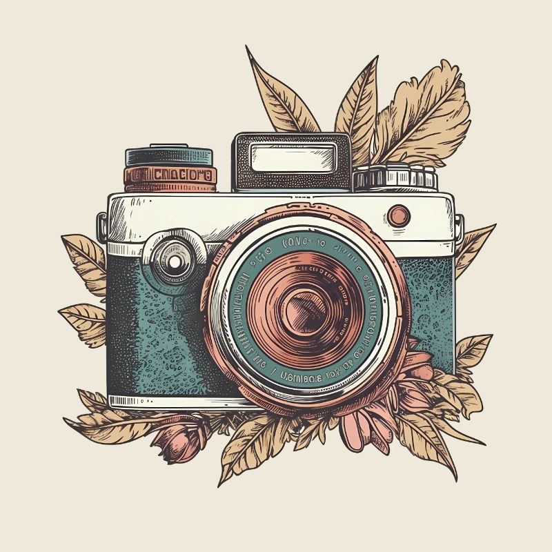 Cool Vintage Retro Camera Boho Style