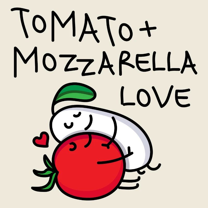 Tomato and mozzarella pair (b)