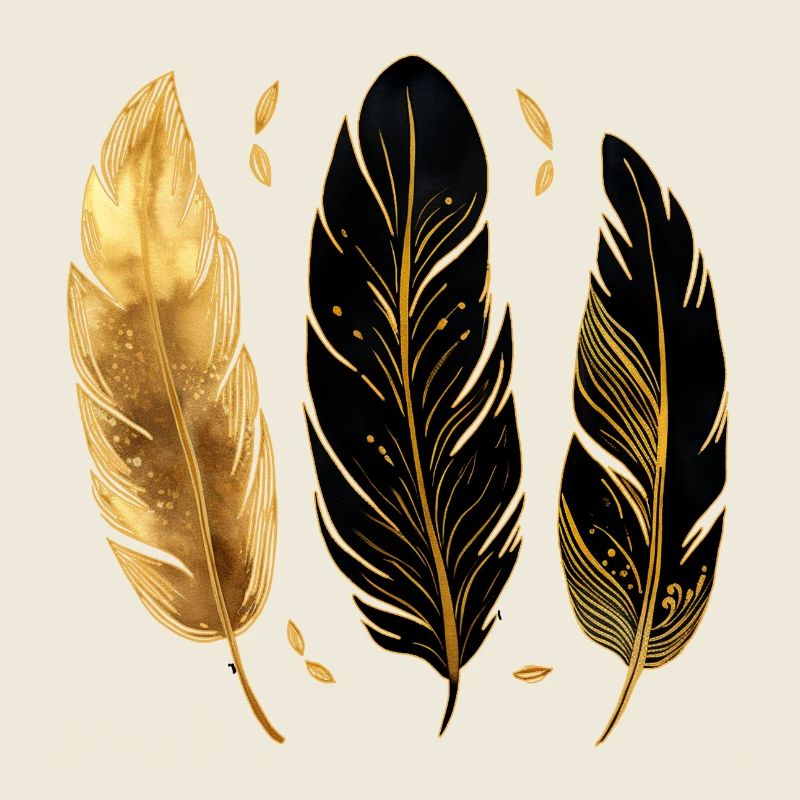 Goldene Federn