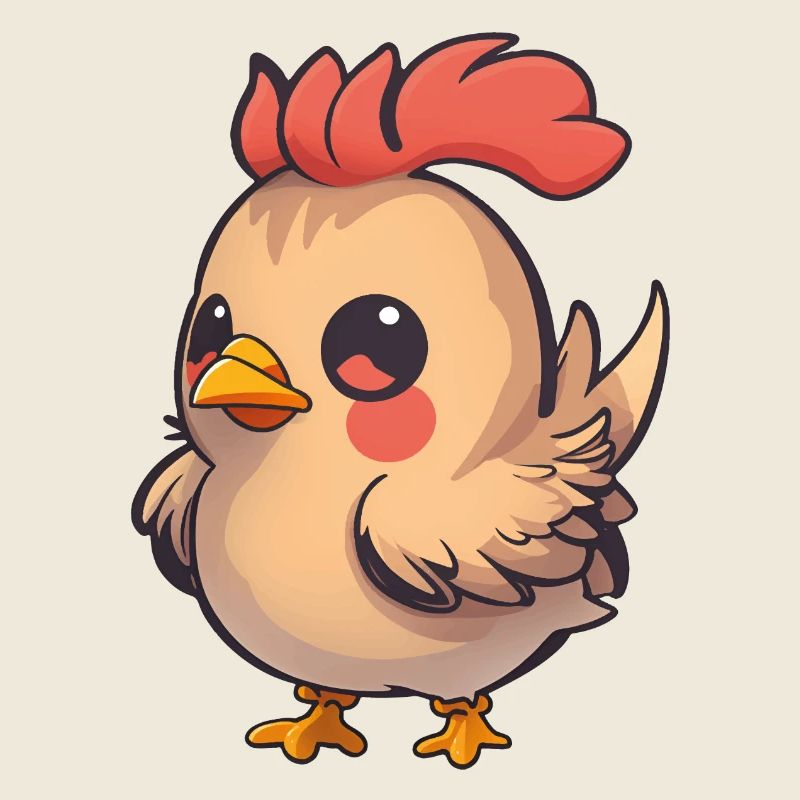 Totally cute chicken