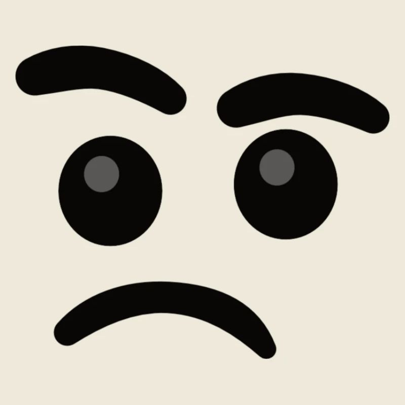 Skeptical smilie face