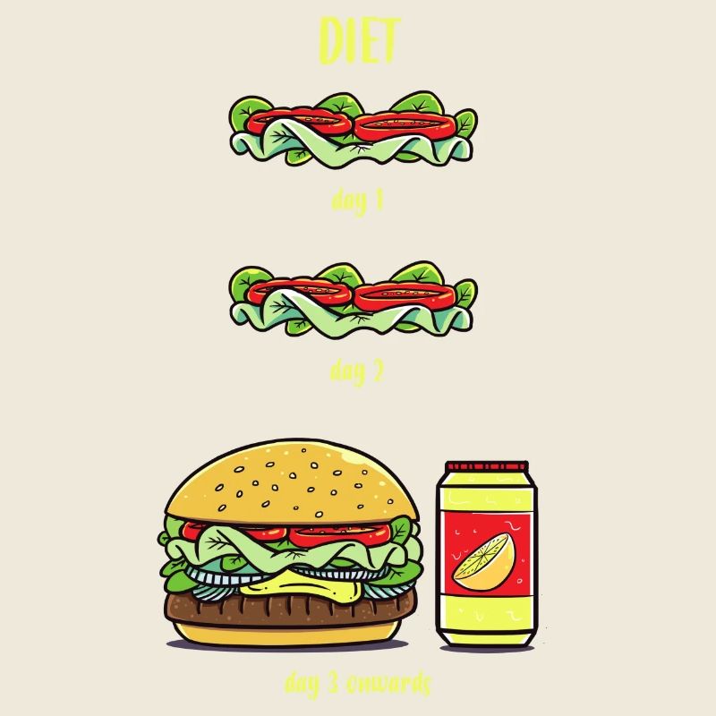 Diet funny humorous slimming gift birthday