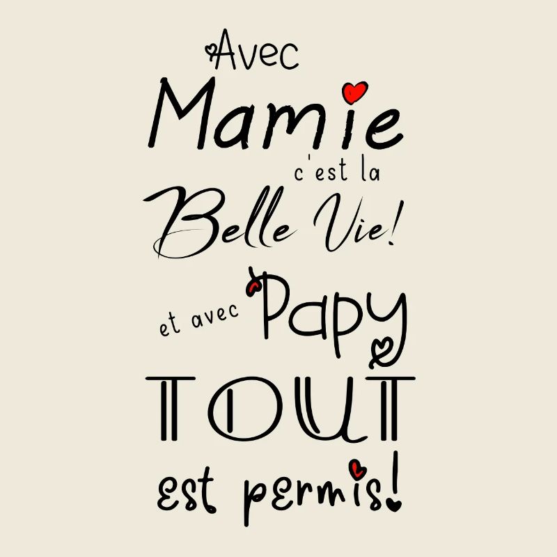 avec mamie... et avec papy...