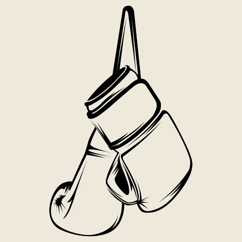 boxe boxeur boxe icône illustration graphique vectoriel