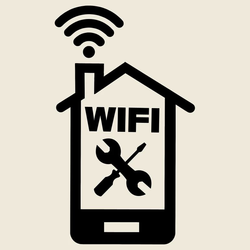 Smartphone home logo Home WIFI with tools