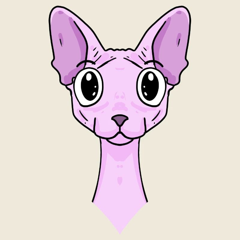Sphynx Head Cat Propriétaire de chat