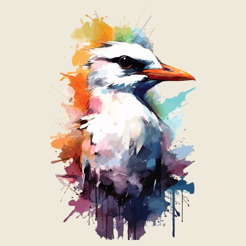 Graffiti Aquarelle Möwe Mouette