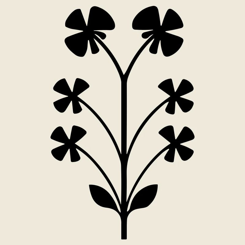 Fleur avec tige