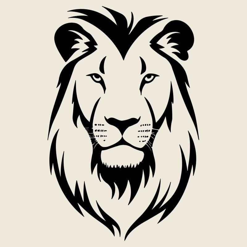 Felin jungle tête de lion