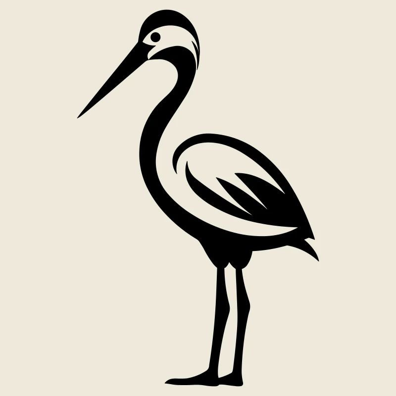 Simple petite cigogne
