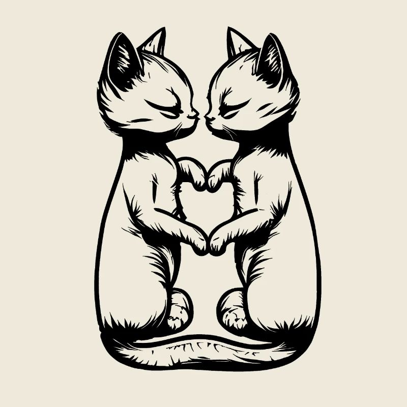 Embrasser les chats