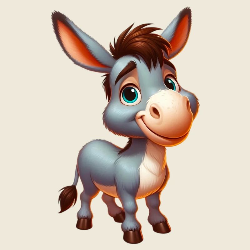 Âne âne tétine mule