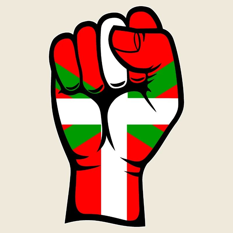 Basque flag fist