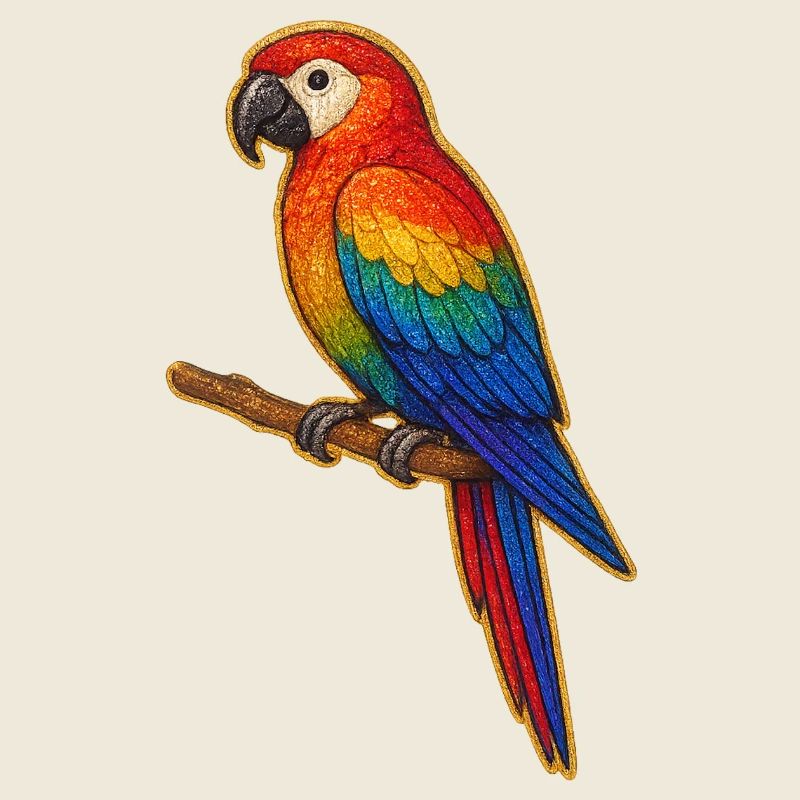 Colorful Parrot Patchwork