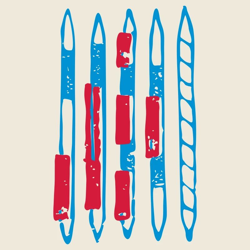 Bâtons bleu-rouge, Mikado