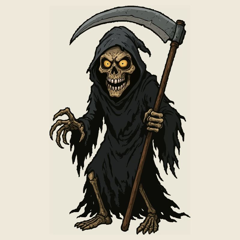 Der Sensenmann mit der Sense