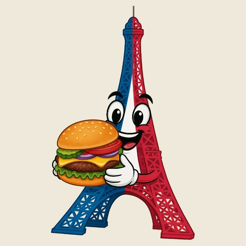 Tour Eiffel Hambourg Dessin animé