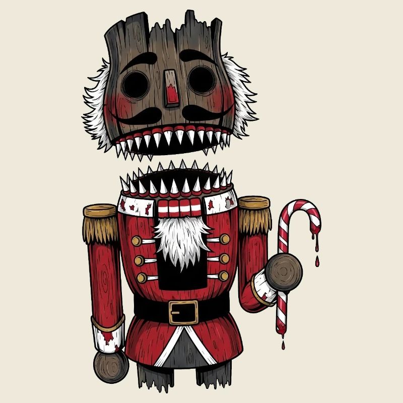 Düsterer Nussknacker Horror Weihnachten Gothic