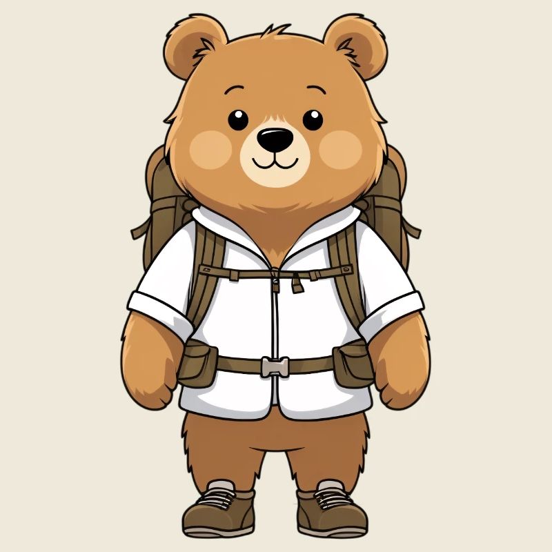 Abenteuerbär mit Rucksack