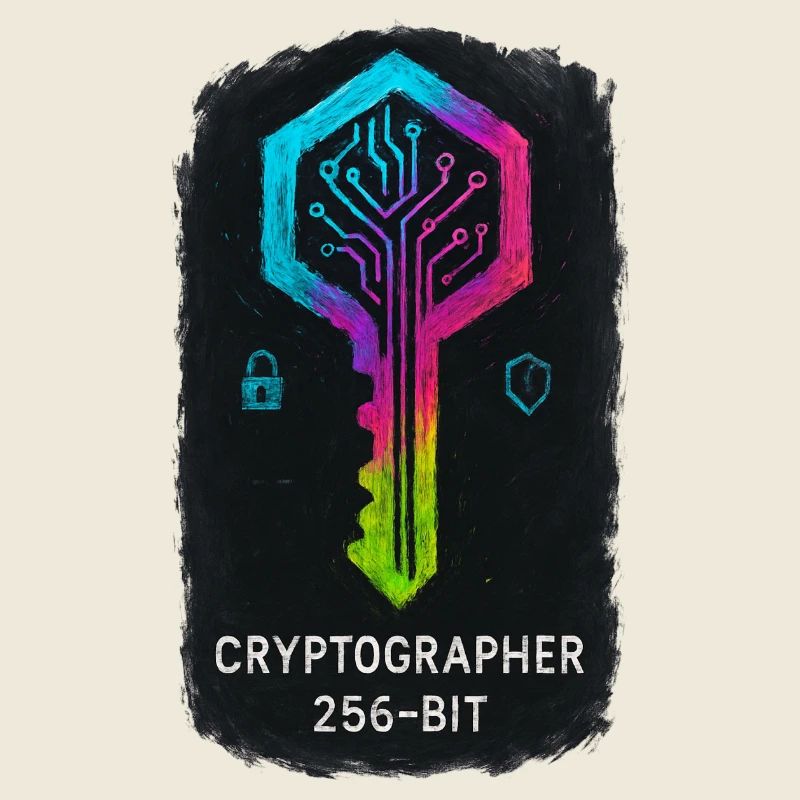 256-Bit-Cybersicherheitskryptograph