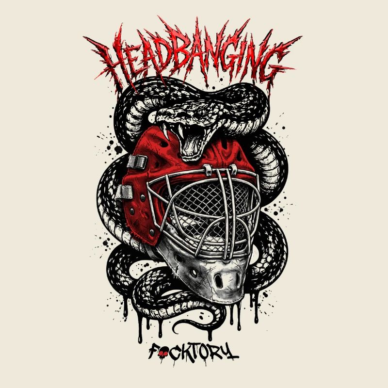 Headbanging Red Mask