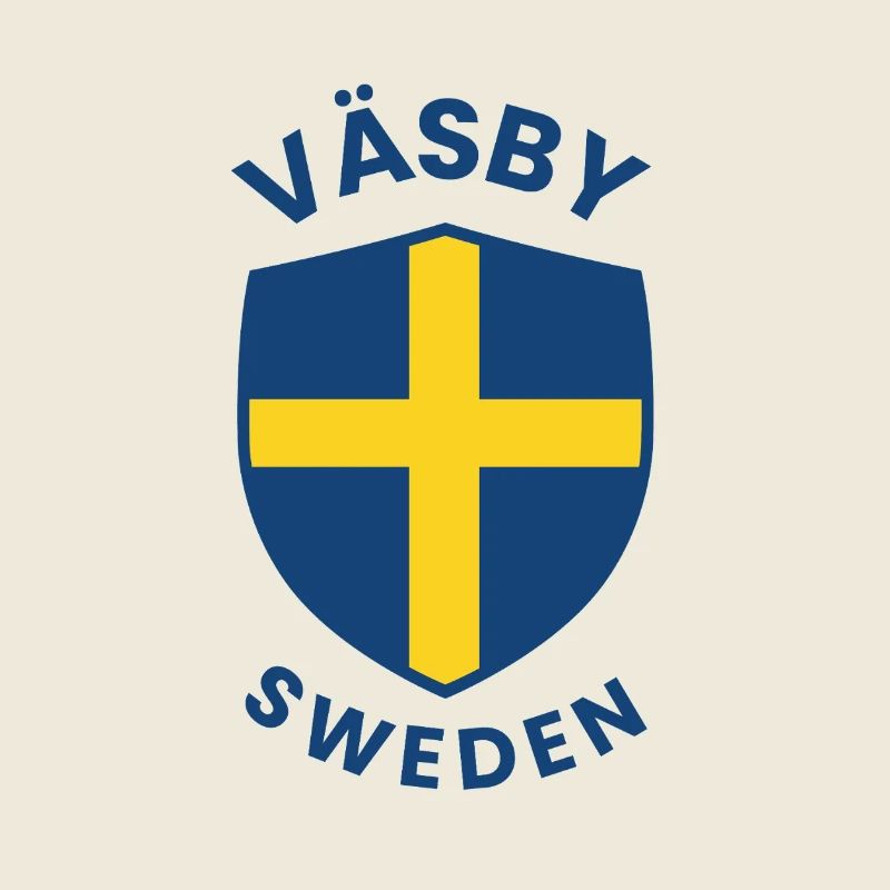 Emblème du bouclier de Väsby Suède